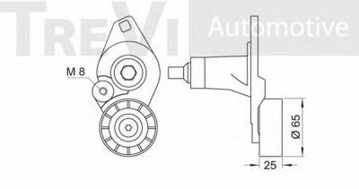 TREVI AUTOMOTIVE ta1559 -  Натяжитель ремня, клиновой зубча